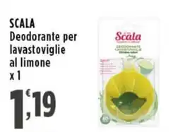 Rossotono Carrefour Scala Deodorante per lavastoviglie al limone offerta