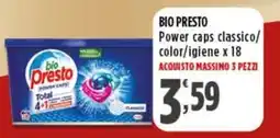 Rossotono Carrefour bio Presto Power Caps offerta