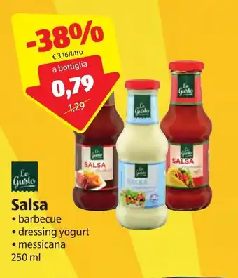 ALDI Le Gusto Salsa 250ml offerta