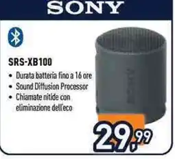 Unieuro Sony SRS-XB100 offerta