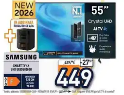 Unieuro Samsung Smart TV 4K UHD offerta