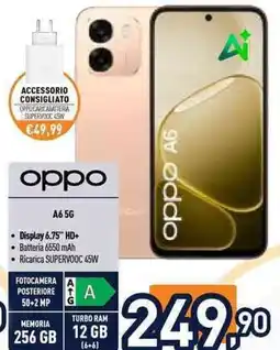 Unieuro OPPO A6 5G offerta
