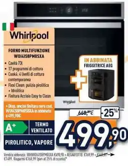 Unieuro Whirlpool Forno multifunzione offerta