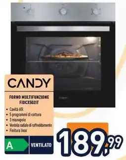 Unieuro Candy forno multifunzione offerta