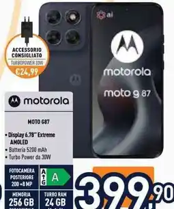 Unieuro motorola moto g 87 offerta