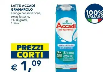 Esselunga Latte scremato alta digeribilità accadì 1000 g(ml) offerta