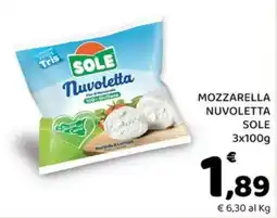 Conad City Mozzarella nuvoletta sole offerta