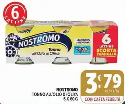 Deco Supermercati Nostromo tonno all'olio di oliva offerta