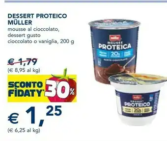 Esselunga Dessert proteico mousse al cioccolato 200 g offerta