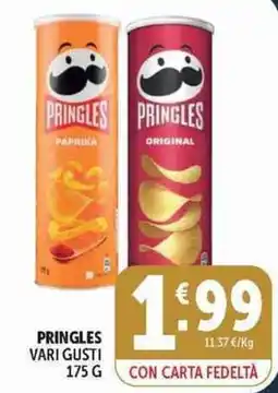 Deco Supermercati Pringles vari gusti offerta