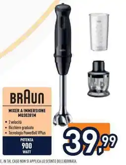 Unieuro Braun mixer a immersione offerta