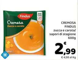 Conad City Cremosa Findus Zucca e carote offerta