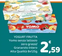 Conad City Yogurt frutta Yomo senza lattosio offerta