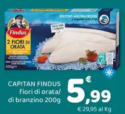 Conad City Capitan Findus fiori di orata offerta