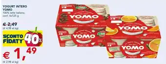 Esselunga Yogurt bianco naturale intero 250 g(ml) offerta