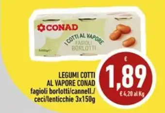 Legumi cotti al vapore Conad