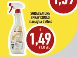 Conad City Sgrassatore spray Conad marsiglia offerta