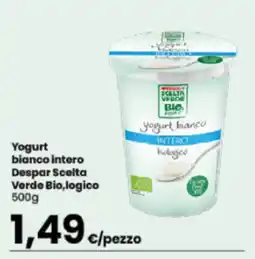 Despar Yogurt bianco intero Despar Scelta Verde Bio,logico offerta