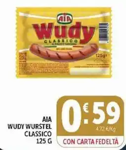 Deco Supermercati Aia Wudy Wurstel Classico offerta