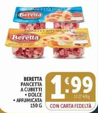 Beretta pancetta a cubetti