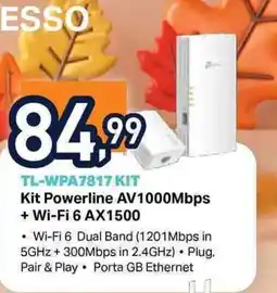 Unieuro Kit Powerline AV1000Mbps + Wi-Fi 6 AX1500 offerta