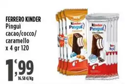 Rossotono Carrefour Ferrero Kinder Pinguì offerta