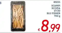 Zona Scampi scozia blu fisher offerta