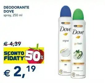 Esselunga 1016-00201 deodorante donna deodorante spray 250 ml 1 pz offerta