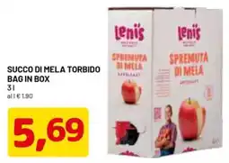 DPiù Succo di mela torbido bag in box offerta
