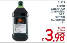 Zona Aceto balsamico di Modena I.G.P. Monari Federzoni offerta
