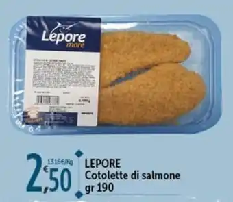 Rossotono Carrefour Lepore Cotolette di salmone offerta