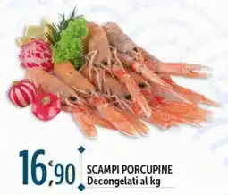 Rossotono Carrefour Scampi porcupine offerta