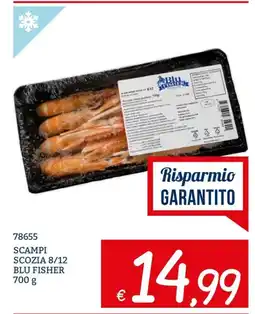 Zona Scampi scozia blu fisher offerta