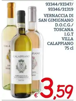 Zona Vernaccia di San Gimignano Villa Calappiano offerta