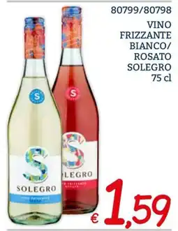 Zona Vino frizzante bianco/rosato Solegro offerta