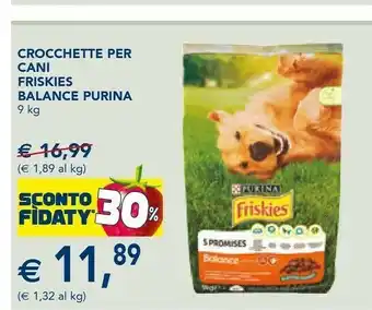 Esselunga Crocchette per cani friskies balance 9 kg offerta