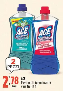 Rossotono Carrefour ACE Pavimenti igienizzante offerta