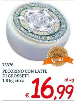 Zona Pecorino con latte di grosseto offerta
