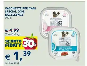 Esselunga Excellence vaschette per cani special dog 300 g offerta