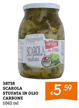 Zona Scarola stufata in olio carbone offerta