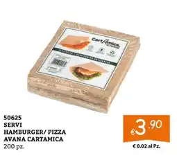 Zona Servì Hamburger/Pizza Avana Cartamica offerta
