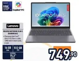 Unieuro Lenovo IDEAPAD NOTEBOOK SLIM 3 offerta