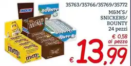 Zona M&M'S/ SNICKERS/ BOUNTY offerta