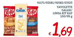 Zona Tavolette Galak/Linea Kit Kat offerta