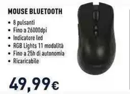 Unieuro Mouse bluetooth offerta