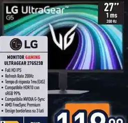 Unieuro LG UltraGear G5 offerta