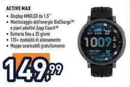 Unieuro Active Max offerta
