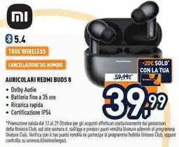 Unieuro Auricolari Redmi Buds 8 offerta