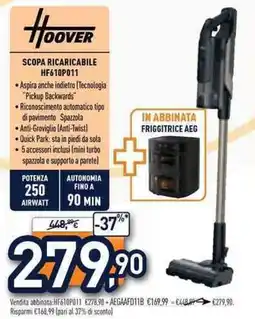 Unieuro Scopa ricaricabile Hoover offerta