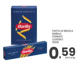 Despar Pasta di semola Barilla formati classici offerta